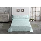 Juego de sábanas ADELFA Javier Larrainzar. Cama 150 cm. Color Verde - Sedalinne