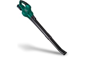 VONROC Soplador de Hojas inalámbrico VPower 20V, Incl. 1x 2.0Ah batería y Cargador rápido, 2 Posiciones de Velocidad - Velocidad máxima de 190 km/u