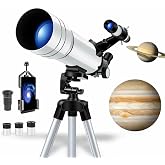 MDSTECH 70400 HD Astronomik Teleskop &ndash; 70mm Objektif, 360mm Odak Uzaklığı, FMC Kaplama, Tripodlu, G&ouml;ky&uuml;z&uuml; ve Doğa G&ouml;zlemi İ&ccedil;i