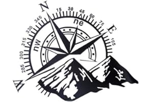 YO-HAPPY 48 * 34 cm Bussola Fuoristrada Adesivo per Auto Rosa Navigare Adesivo in Vinile Adesivo per Auto Camion Auto Laptop Porta e Cappuccio per Auto