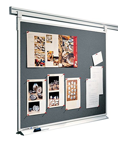 Preisvergleich Produktbild Legamaster 7-641654 Doppelseitiges Pinboard für Legaline Professional beidseitig verwendbar, 120 x 90 cm, grau