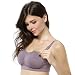 BAOMOSI 2Pack Womens Maternity Nursing Bras Seamless Push up Wireless Underwear Black M