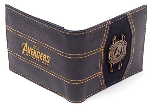 Preisvergleich Produktbild Marvel Avengers Infinity War Brieftasche Avengers Crest Nue offiziell Schwarz