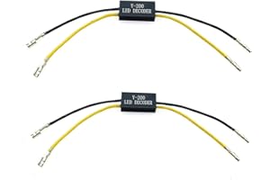 JZK 2 Stück Y-200 12 V Motorrad LED Blinker Licht Widerstand Adapter Motorrad LED Blinker Decoder für Motorrad Roller Quad Off Road