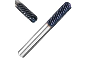 Corintian VHM Fräser mit AlTiN Beschichtung - 6mm Durchmesser, 60-100mm Länge - Langlebig & Präzise - Vollhartmetall Frässtift für Profi-Einsatz (L:60mm)