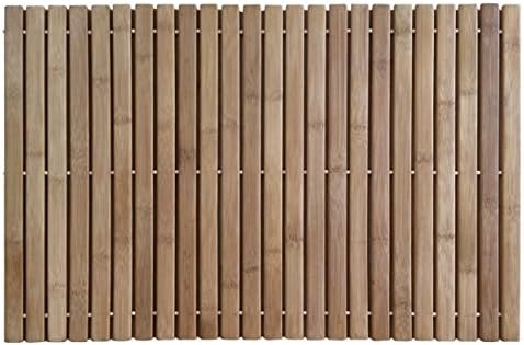 Bath Rug Bamboo Sauna Mat Stripes 24x16 inch (40x60 cm) ecological and sustainable material BAMBOO
