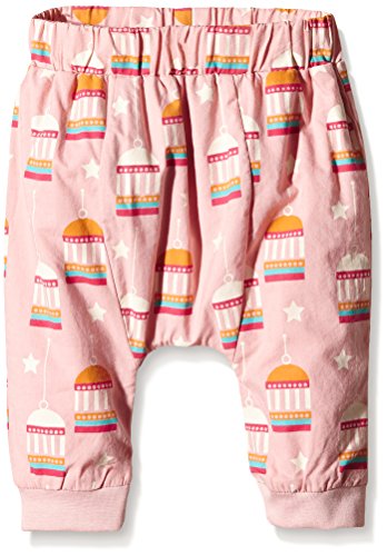 Little Green Radicals Unisex Baby Golden Bird Cages Jelly Bean Joggers Trouser, Pink, 9-12 Months