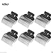 6 x Black Large Hair Clamps for Kodo Lock and Roll Hair Brushes, Roller Clips