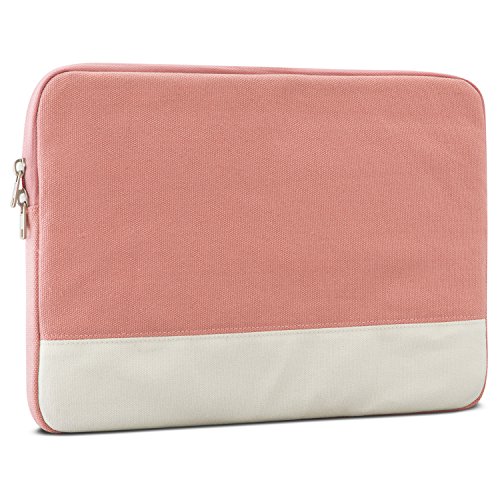 Laptophülle 13 – 13.3 Zoll Rosa – Johnny Urban Canvas Laptop Sleeve Laptoptasche Hülle für MacBook Air 13″ & Pro 13″ Surface Book uvm. – 13 / 13.3″ Notebook Tasche aus Baumwoll Canvas - 7