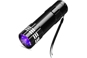 POCKETMAN Przenośna latarka UV 395-400 nm czarne światło latarki ultrafioletowe Zoomable Torch Pet Mocz Plamy Fluorescencyjny wykrywacz środka (1 opakowanie)
