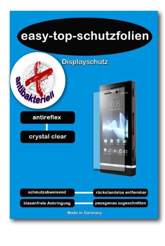 Preisvergleich Produktbild ANTIBAKTERIELLE CrystalClear Displayschutzfolie für Sony Ericsson Xperia Play Playstation-Handy