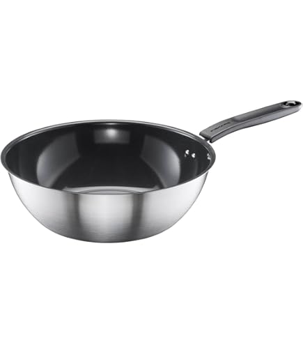 Greblon Antiaanbak Hapjespan 30 Cm - Krasbestendig - Geschikt Voor Alle Kookplaten Inclusief Inductie Met Deksel