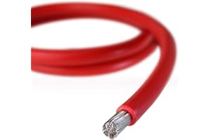 25.0mm.sq, Approx. 4 AWG ECO OceanFlex Tinned Marine Grade DC Battery Cable, For Battery Looms and Starter Cable on Boats, Cars, Motor Homes etc. Various Lengths, Red and Black. (2.5m, Red)