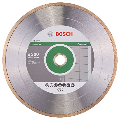 BOSCH Diamanttrennscheibe Standard für Ceramic, 300 x 30 und 25,40 x 2 x 7 mm, 2608602540