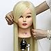 Neverland Beauty 26" Long Smooth 100% Synthetic Blonde Hair Hairdressing Equipment Styling Head Doll Mannequin Training Head Tools Braiding Cutting Student Practice Model with Clamp UK Stock