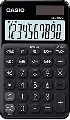 Casio SL 310UC BK Calculatrice de poche Noir