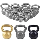 Gorilla Sports Cast Iron Kettlebell 8KG