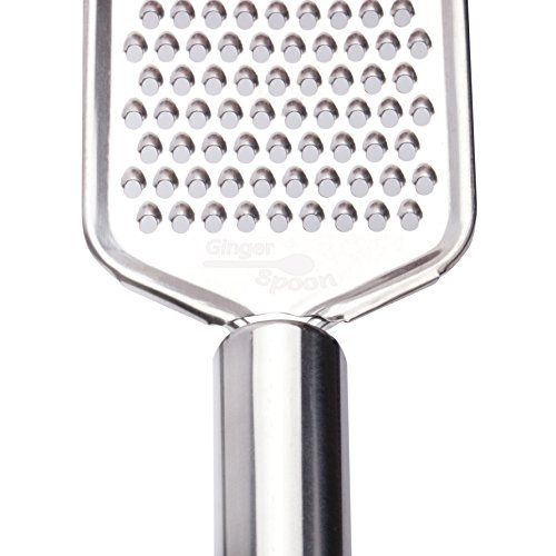 Zitronenpresse – Edelstahl rostfrei + spülmaschinenfest inkl. IngwerReibe / ZitronenReibe und Stoffbeutel - 6