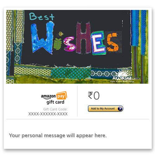 Akanksha Foundation (Best Wishes) - E-mail Amazon Pay Gift Card