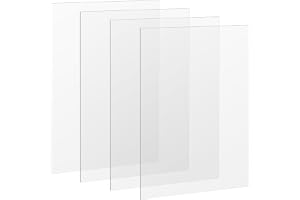 SYUTBOU 4 stycken A3 akrylglasplatta, 420 x 297 x 3 mm klara akrylplattor, transparent akrylplatta för bildramar och hantverk
