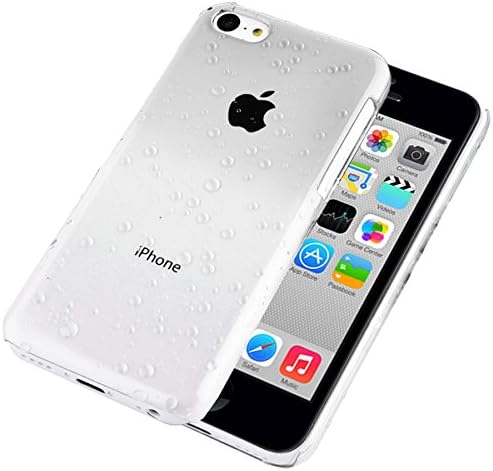 VenCase Hard Case Cover RainDrop for Apple iPhone 8 8S Phones + Screen Protector (Transparent)