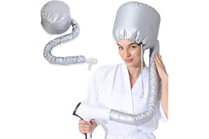 CISKHQR Casque de séchage pour sèche-cheveux,casque sèche,pour sèche-cheveux élastique fixation au sèche-cheveux portable professionnel cheveux bouclés