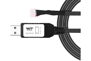 WITMOTION Cable convertidor USB a RS232 UART con chip CH340, terminado por conector hembra de 4 vías, adaptador en serie (1 m / 3,28 pies, negro), Windows 10, 8, 7, Linux MAC OS