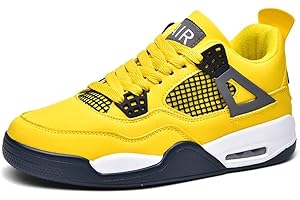 Mevoit Damen Herren Air 4 Retro Skateboardschuhe Schuhe Laufschuhe Turnschuhe mit Luftpolster Walkingschuhe Basketballschuhe Sportschuhe Sneaker