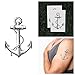 Tattify Vintage Anchor Temporary Tattoo - Submerged (Set of 2)
