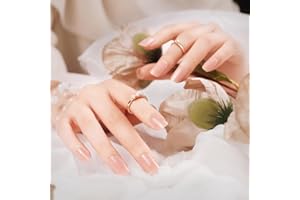 DANNI & TONI 28 Stickers Semi Cured Gel Nail Polish Strips Gel Nail Stickers Solid Colour(Tint Nude),Salon-Quality Gel Nail Polish Strips Manicure Stickers Set