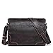 Produktbild ZH-Haltung Männer Crazy Horse Leder Aktentasche Casual Tote Crossbody Schulter Messenger Bag Handtasche braun für 13 Zoll Netbook Tablet, Leder Aktentasche für Frauen, Aktentasche für Männer