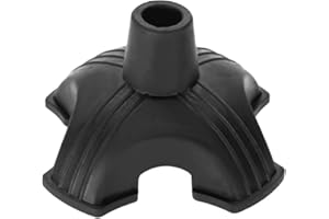 NANCUNHUO Gehstock Cane Tip, rutschfeste Gehstockspitze, selbststehende Stockspitze mit Vier Stützfüßen, mit Rutschfester Gummibasis und 3/4-Zoll-Loch für Gehhilfe/Training