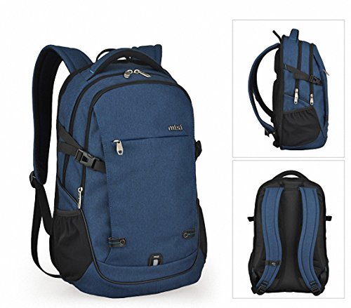 Mixi Laptop Backpack Water Resistant Unisex Rucksack Shoulder Backpacks Daypack for Business Working Hiking School Travel - 3