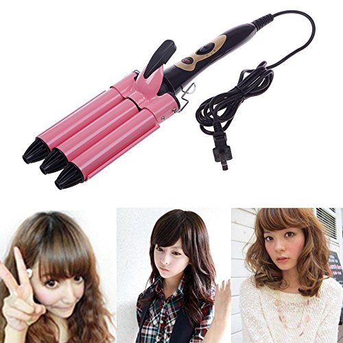 Vicky Store 1 Pc Woman Three Barrel Hair Curling Iron Waver 25CM