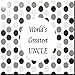 Produktbild Rikki Knight rk-6intilec-1784 15,2 x 15,2 cm World 's Greatest Uncle schwarz Polka Dot Design Keramik Art Tile