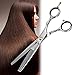 ACEVIVI 6.5" Professional Barber Thinning / Texturizing Scissors - Comfort Grip Triple Ring with Adjustable Tension and Finger Inserts - Sculpt and Layer Haircuts for Men and Women