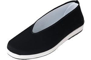 LOVIVER Zapatos de lona Zapatos antiguos de Beijing Suela de goma Antideslizante Cómodo para hombres y mujeres Zapatos de Tai Zapatos tradicionales chinos