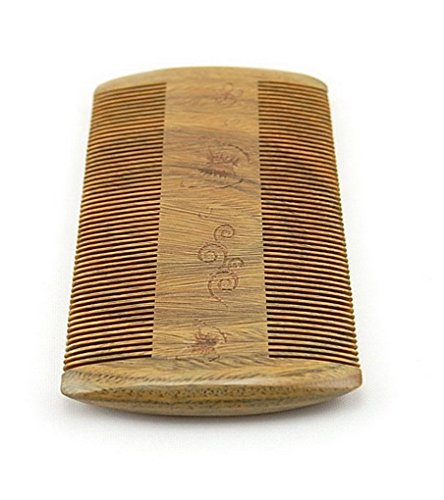 ACMEDE Kamm Holzkamm Bartkamm aus Grün Sandelholz 10,5 x 5,5cm - 3