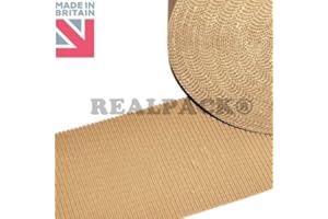 REALPACK® CORRUGATED CARDBOARD PAPER ROLL ROLLS WRAP PAPER CRAFT 12" 300mm 25m