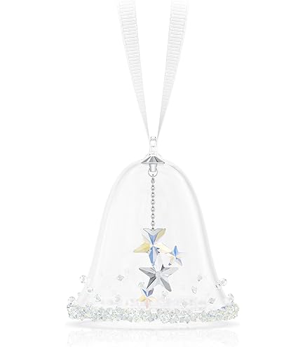 Swarovski Annual Edition Festive Ornament 2023, Weihnachtliches Stern-Ornament  aus Goldfarbenem Kristall und einem Roten Ripsband : Amazon.de: Fashion