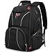 Produktbild NUBILY Laptop Rucksack 17,3 Zoll Notebook Arbeit Rucksacks USB Wasserdicht Schulrucksack Jungen Teenager Männer 17 Zoll Business Taschen Schwarz