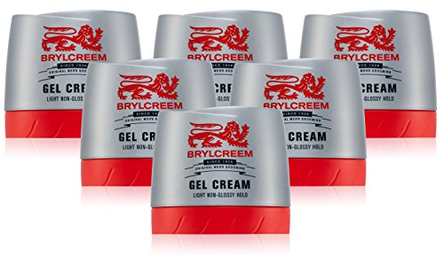 6X BRYLCREEM LIGHT NON-GLOSSY HOLD GEL CREAM 150ML ORIGINAL MENS GROOMING
