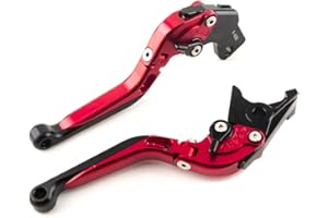 YJS Motocicletta Pieghevole Estendibile Leve Regolabile Leve Freno e Frizione CNC Alluminio per SUZUKI SV650/SV650S 1999-2009 DL650/V-STROM 2004-2010 KATANA 600/KATANA 750 1998-2006