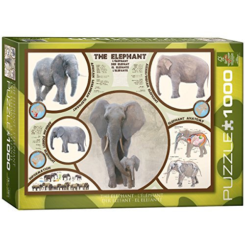 Preisvergleich Produktbild Puzzle 1000 Teile Der Elefant 00241 von Eurographics