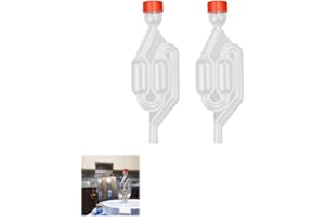 XIWUPO Gärröhrchen, Gärspund, Gärröhrchen Für Weinballon, Gärröhrchen Mit Stopfen, Gärröhrchen Mit Gummistopfen, Gärspund Mit Stopfen, Für Reine Saftgärung, Brauen Von Bier,Wein, Sauerkraut, Kimchi