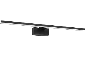 EGLO LED Spegelbelysning Conettilla, badrumsspegel-lampa | aluminium svart och vit plast, varm- till kallvit, IP44, 60 cm lån