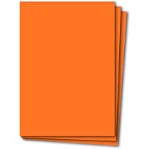 Lot De 25 Feuilles De Papier Cartonné Coloré Orange Et Rouge - Uxcell, Pour Bricolage Et Création De Cartes