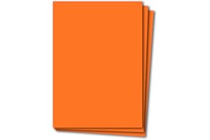 ‎GLÜXX AGENT Glüxx Agent 50 Blatt Tonkarton DIN A4 - Orange - 240 g/m² dicker Bastelkarton - 21,0 x 29,7 cm Pappe zum basteln für Fotoalbum Menükarte Bedruckbar DIY kreativ sein