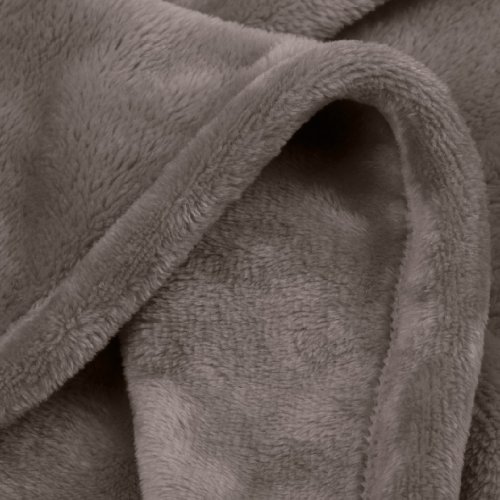 AmazonBasics Tagesdecke, Plüsch, 168 x 229 cm – Grau - 2