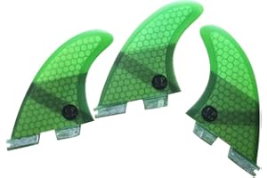 UPSURF Tabla de Surf FCS II Aletas G5/G7 Tres Aletas Panal + Fibra de Vidrio